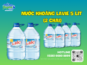 Nước Khoáng Lavie 5 lít (2 Chai) giá hợp lý TP. HCM