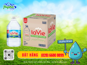 Nước khoáng Lavie 5l giá bao nhiêu ở Hóc Môn, giao từ 3 bình miễn giao hàng HCM