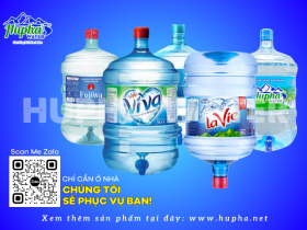 Nước Lavie 19l bình úp giá bao nhiêu? TẶNG ngay BÌNH SỨ LAVIE cao cấp HuPha Water