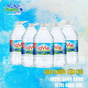 Nước Lavie 5l giá bao nhiêu - Đại lý nước suối HuPha Water chính hãng, an toàn