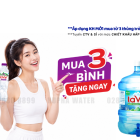 Nước LaVie Kiềm+ Giao Trong 2H Không Lo Hết Nước Với Nhà Phân Phối Nước HuPha Water