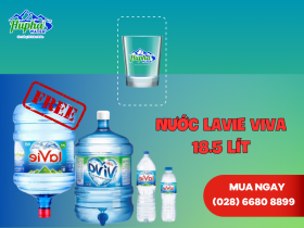 Nước Lavie Viva 18.5 lít có vòi - HuPha Water
