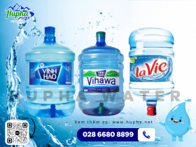 Nước suối tinh khiết Vihawa - Vĩnh Hảo bình 20l có vòi tại TP. HCM