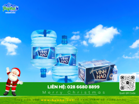 Nước suối Vĩnh Hảo bình 20 lít, đóng bình chính hãng