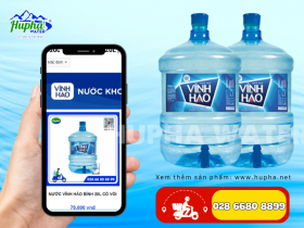 Nước tinh khiết Vĩnh Hảo 20l giao nhanh, giá rẻ tiết kiệm chi phí tại quận 12