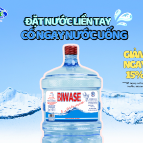 [Quận 9] Bình Nước Lọc Biwase Có Vòi 19 Lít - Giải Pháp Tinh Khiết Cho Mọi Nhà