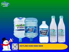 [Thùng 12 chai] Nước suối Vĩnh Hảo 1.5 lít - Đại lý nước khoáng HuPha Water TP. HCM
