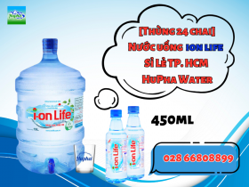  [Thùng 24 chai] Nước uống  ion life 450ml Sỉ Lẻ TP. HCM HuPha Water